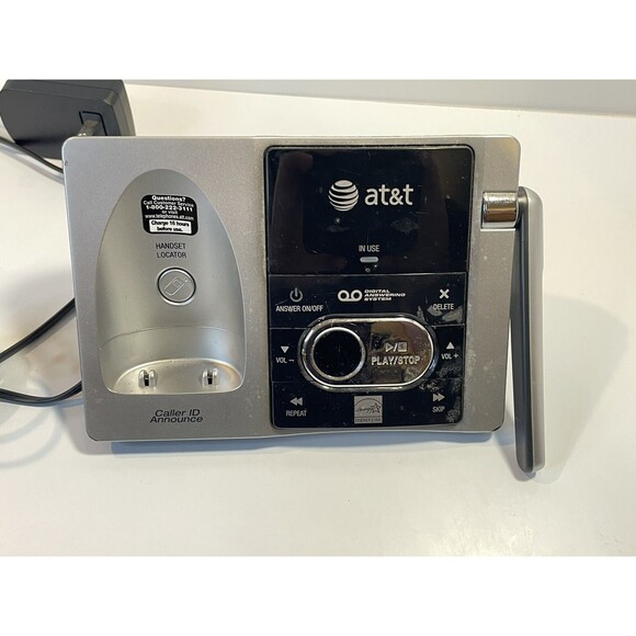 AT&T Cordless Telephone Phone Base Answering Machine Audible Caller ID CL82353 - Picture 2 of 7